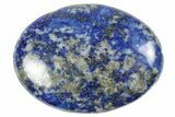 Polished Lapis Lazuli Palm Stone - Pakistan #250654-1